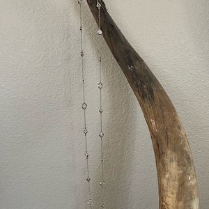 Lia Sophia silver crystal necklace.